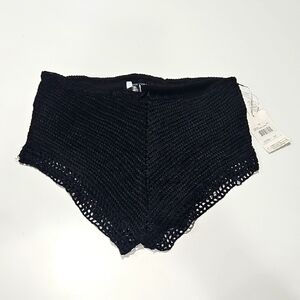 Volcom Black Crochet High-Waist Women's Shorts